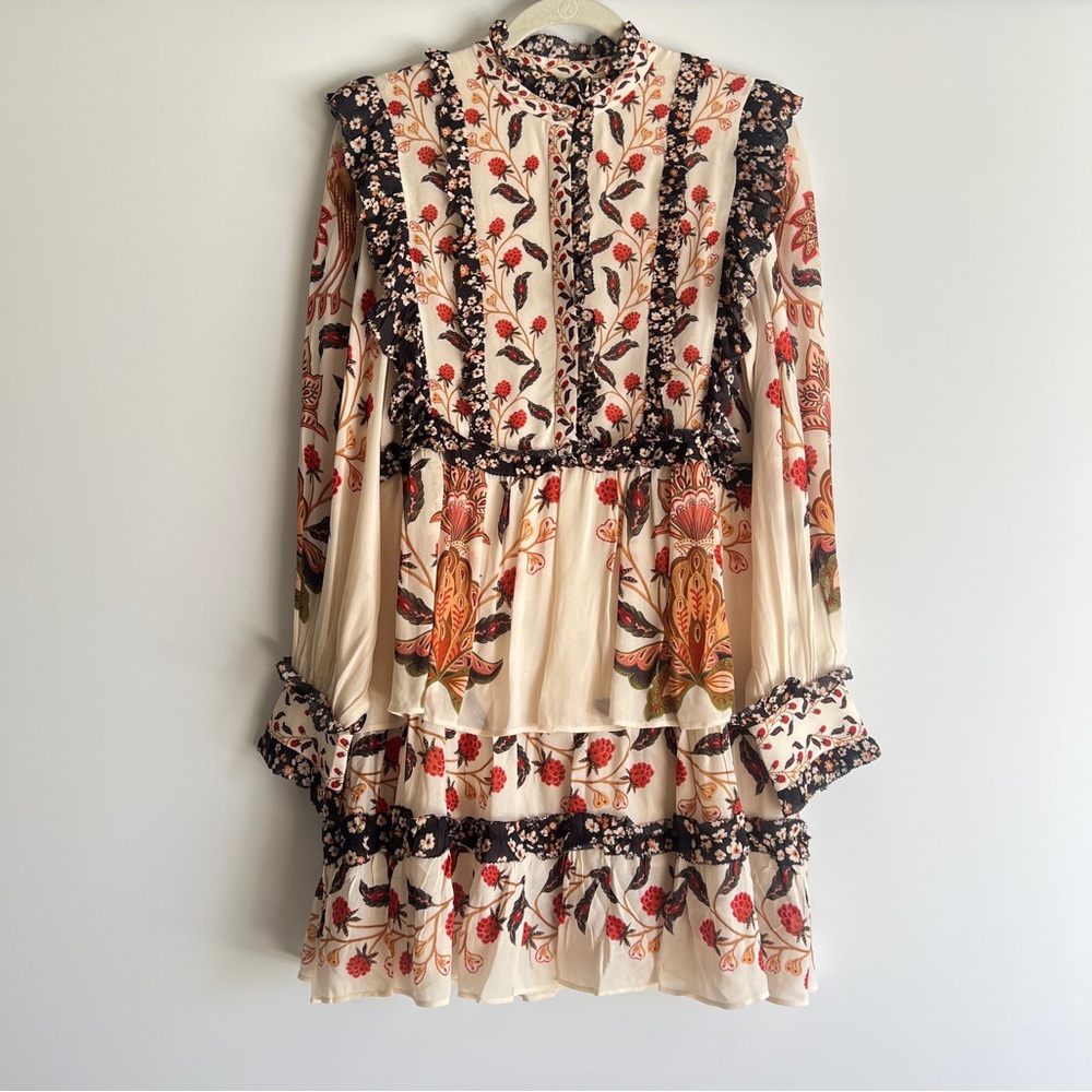 FARM Rio Cream Berry Garden Mini Dress Size Small NWT - Picture 3 of 16